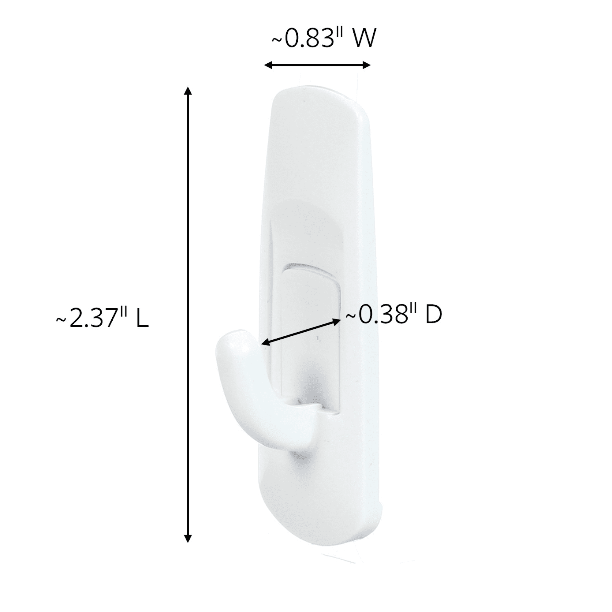 Command Small Utility Hooks [Removable]: (White) [12-pack]