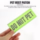 thumbnail image 3 of 2 piezas de servicio reflectante parches de perros arneses adhesivo etiqueta adhesiva chaleco pegatina de nylon, 3 of 7