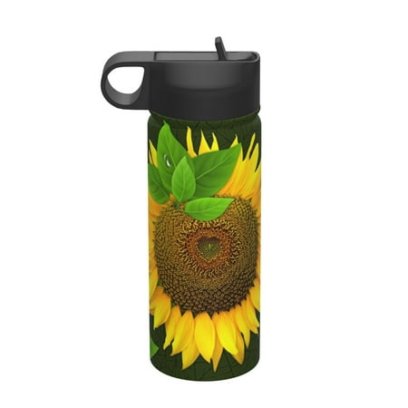 

Tideii Sunflower3 for 18OZ Insulated Space Bottle Stainless Steel Water Cup with Straw Suitable for Outdoor Sports Unisex