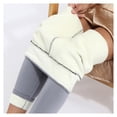 thumbnail image 2 of Mujeres cálidas leggings espesar empuje la elasticidad femenino femenino noveno noveno pantalón adelgazar color sólido clima frío pantalones suaves gris ligero M Methold AP004665-08, 2 of 7