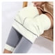 thumbnail image 2 of Mujeres cálidas leggings espesar empuje la elasticidad femenino femenino noveno noveno pantalón adelgazar color sólido clima frío pantalones suaves gris ligero M Methold AP004665-08, 2 of 7
