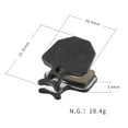 thumbnail image 4 of 2 Pair Bicycle Disc Brake Pads for Da7/Da6/Atx710 formula Mountain E-Bike Cycle Semi Metal, 4 of 7