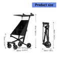 thumbnail image 3 of Super Lightweight Toddler Pram Baby Cart with Comfortable Seating and Strong Aluminum Frame for Daily Use Aluminum alloy red, 3 of 5