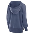thumbnail image 3 of Women's Fanatics  Heather College Navy Seattle Seahawks Initiative Snow Wash French Terry V-Neck Pullover Hoodie, 3 of 3