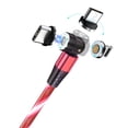 thumbnail image 2 of El cable magnético que fluye del cargador del LED el cable magnético giratorio de 540 grados enciende para arriba el cordón, 2 of 9