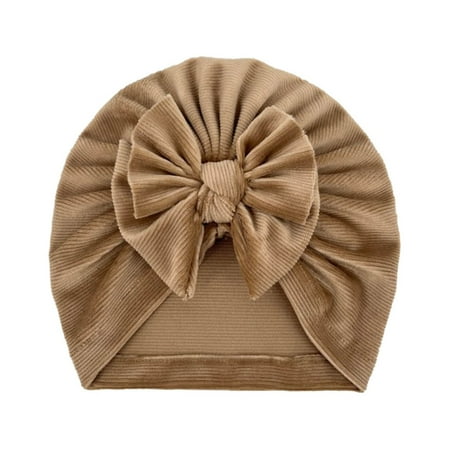 

Relanfenk Baby Hats Toddler Boys Girls Solid Fleece Cap Beanie Bowknot Elastics Turban Hat
