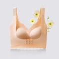 thumbnail image 4 of Front Closure Full Coverage Wireless Bra for Women, Thin Fixed Cup Seamless Bra with Adjustable Straps, Smooth Daily, 4 of 9
