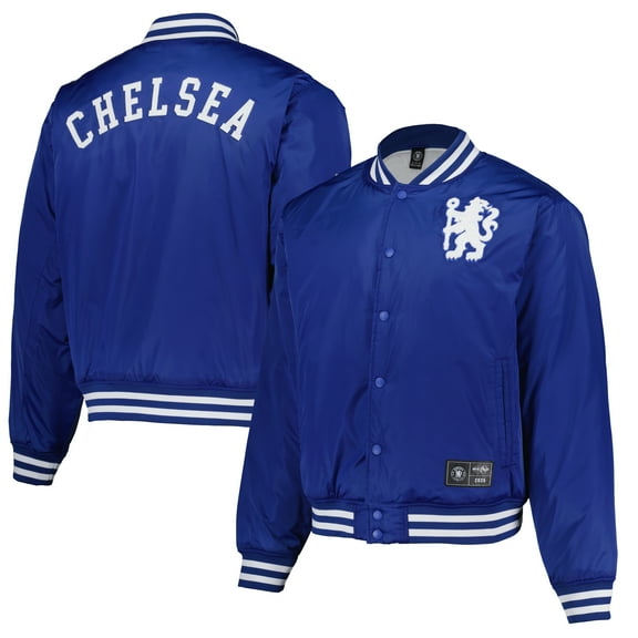 Men's Fanatics  Royal Chelsea  Collegiate Sateen Full-Snap Jacket