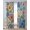 Blue, variant on Boho Colorful Floral Sheer Curtains 84 Inch Length 2 Panels Set for Living Room/Bedroom, Spring Flowers Vintage Abstract Art Kitchen Curtains Grommet Semi-Sheer Curtains Window Treatments 42"x84"x2