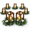 White-6 Sets, variant on Wooden Lantern Centerpiece Green 6 Sets For Wedding Country Party Farmhouse Table Decor