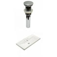thumbnail image 1 of American Imaginations 31.73-in. W 3H4-in. Ceramic Top Set In White Color - Overflow Drain Incl. AI-30900, 1 of 8