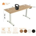 thumbnail image 3 of Legooin 48x24 Standing Desk Wooden Office Desk with Alloy Steel Frame, Stand-up Desk with Headphone Hooks, 4 Memory Height Buttons, Oak, 3 of 10