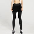 thumbnail image 4 of Workout Pants Compression Leggings for Women High Waist Workout Leggings with Pockets for Seamless Yoga Running Athletic Pants Two Layer Design Comfort Stretch Fabric, 4 of 5