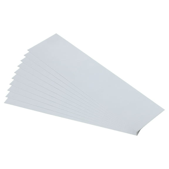 10pcs Galvanized Steel Sheet, 18x5cm Metal Sheet Galvanized Steel Plate Panels 0.5mm Thick for Roof Flashing