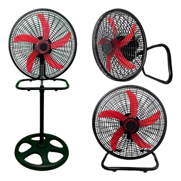 Ventilador Pedestal 3 En 1 Pedestal Piso Pared 3 Velocidades