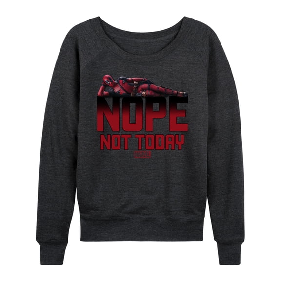 Marvel Deadpool - Nope Not Today - Women's French Terry Pullover Sweatshirt
