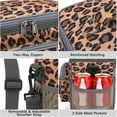 thumbnail image 6 of GYEUKHAM Insulated Reusable Lunch Bag Adult Large Lunch Box for Women and Men with Adjustable Shoulder Strap,Front Zipper Pocket and Dual Large Mesh Side Pockets,Leopard, 6 of 8