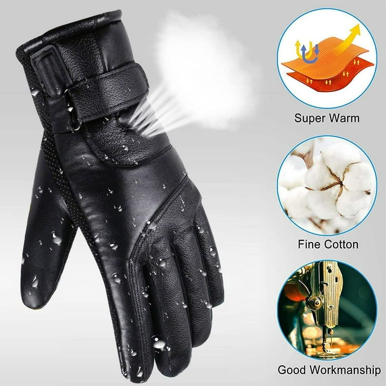 Electric Heated Gloves Winter Warm Water-resistant Touchscreen Gloves  Skiing Biking Fishing Mittens for Men and Women - AliExpress