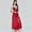 Red, variant on LMLYSoH Women Satin Long Nightgowns Silk Lace Sexy Lingerie Sleeveless Deep V Nightdress Sleepwear