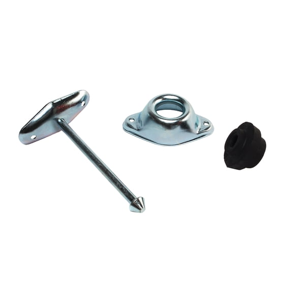 RV Designer E253 Metal Plunger-Style Entry Door Holder - 4-3/4"