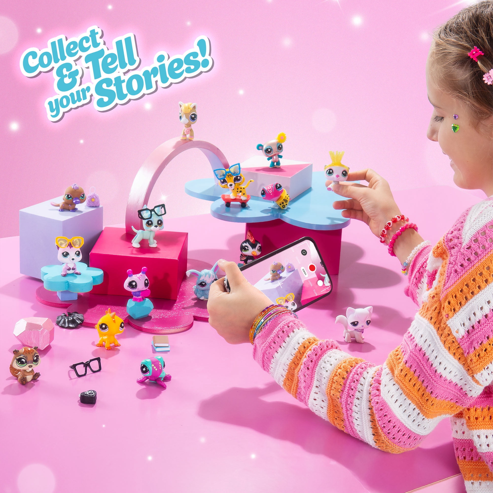 Littlest Pet Shop, Opposites Attract Surprise Pet Pairs, Series 5, Mini Toy Figurines, Children Ages 4+