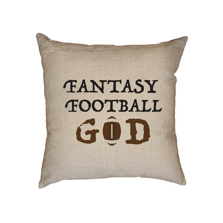 Fantasy Football League FFL God Winner Decorative Linen Throw Cushion Pillow Case with