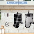 thumbnail image 4 of Oven Gloves, Non-slip Heat Resistant Silicone Cotton Oven Mitt, 4 of 5