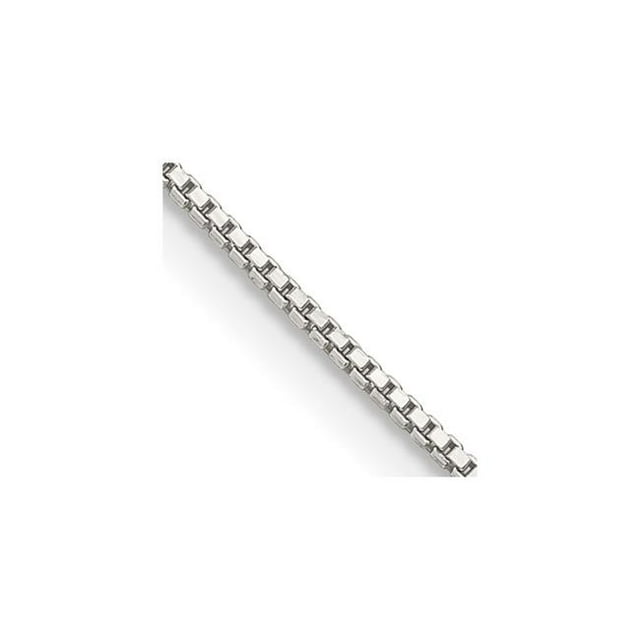 Quality Gold QBX019E-22 Sterling Silver 0.9 mm Box Chain with 4 in. Extension