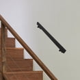 thumbnail image 2 of 3FT Stair Railing Metal Hand Rails, Square Tube Grab Bar for Indoor & Outdoor Steps, Non-Slip Wall Mount Staircase Handrail, 220lbs Load, Stainless Steel Modern Hand Railings (Black, 3 FT), 2 of 11