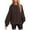 Coffee, variant on Wang6 Womens Plus Size White Sweatshirts Long Sleeve Crew Neck Tunic Pullovers Comfy Fall Loose Fit Drop Shoulder Solid Tshirts Tops White XL