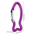 thumbnail image 2 of 10pcs Carabiner Clips Fish Shaped Carabiner Aluminum Carabiner Outdoor Carabiner Spring Snap Clips, 2 of 8
