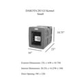 thumbnail image 5 of Dakota 283 G3 Framed Door Kennel With Dakota Guard Antimicrobial - Small - Dark Granite, 5 of 6