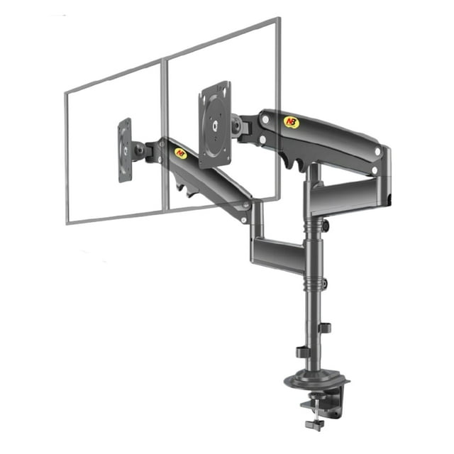 NB Ergonomic Soporte para 2 Monitores de 17" a 35" | Ajustable con Giro