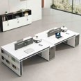 thumbnail image 2 of Reception Laptop Office Desks White Executive Monitor Writing Office Desks Standing Conference Scrivania Con Cassetti Furnitures My Lux Decor Round, 2 of 28