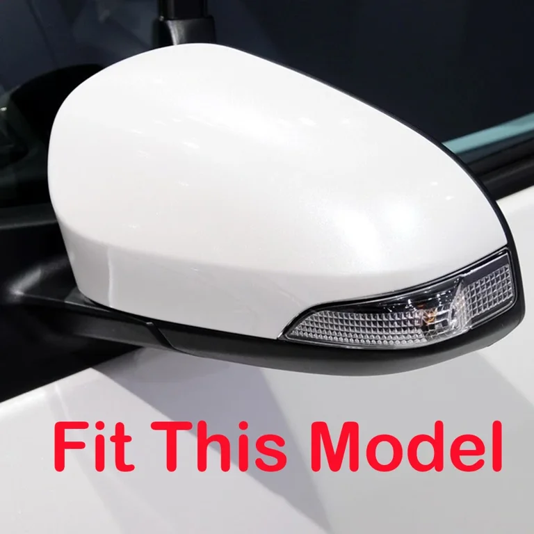 Fit For Toyota Yaris 2012 2013 2014 2015 2016 2017 2018 2019 Outside Rearview Mirror Cover Wing Door Side Mirror Shell Cap Housing-white_right_side