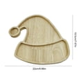 thumbnail image 2 of Bandeja Aperitivo de Madera Wdftyju Gorro de Papá Noel, 2 of 7