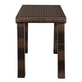 thumbnail image 3 of Cfowner Rattan Rectangle Dining Table for Patio, Backyard, Garden, Balcony, Indoor Outdoor Use Furniture, 3 of 7
