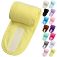 thumbnail image 4 of Gray Women'S Stretch Terry Cloth Headband For Makeup Shower Bath Sports Soft Absorbent Adjustable Hair Band One Size Fits All 24 X 3.5 Inches, 4 of 4