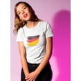 thumbnail image 2 of Germany Flag Stroke Women T-Shirt, Female Large, 2 of 4