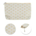 thumbnail image 4 of Bolsas de Maquillaje Rectangulares Planas Dots Convenientes 1 Pc para Viaje Pequeñas Blancas Amarillas de Poliéster, 4 of 5