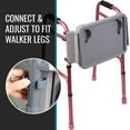 thumbnail image 4 of DMI Folding Walker Tray Table with 2 Cup Holders, Fits Most Standard Walkers, Tool-Free Assembly, 16 x 11.8 in, 4 of 15