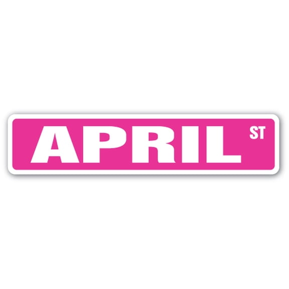 April Street [3 Pack] of Vinyl Decal Stickers |for Laptop Car