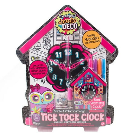 Download Doodle Deco Create and Color Tick Tock Clock Kit - Walmart.com