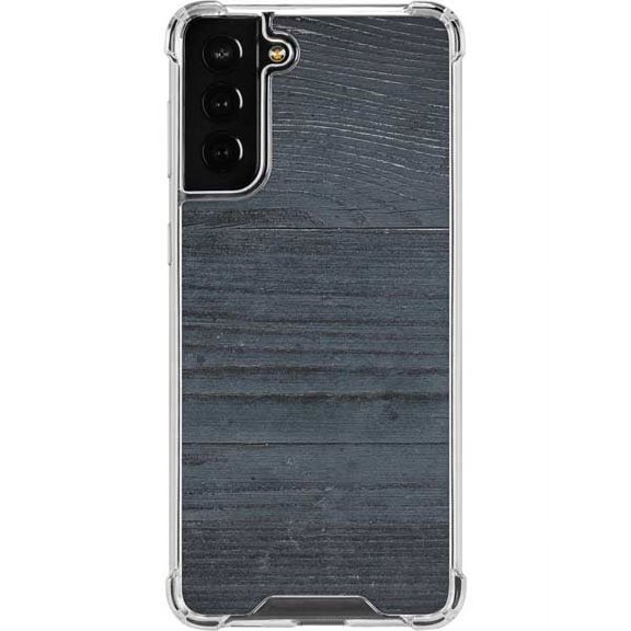 Skinit Wood Charcoal Wood Galaxy S22 Plus Clear Case