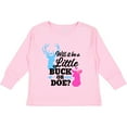 thumbnail image 3 of Inktastic Gender Reveal Will it be a Little Buck or Doe? Girls Long Sleeve Toddler T-Shirt, 3 of 5