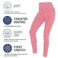 thumbnail image 3 of Women's High Waist Yoga Pants Workout Running Capri Legging Inner Pocket, 3 of 6