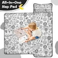thumbnail image 4 of Doodle Sports Icons Pattern Toddler Nap Mats for Kids Preschool,Sleeping Mat Bag or Kids,Toddler Sleeping Bag,Toddler Nap Mat or Daycare, 4 of 6