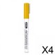 thumbnail image 1 of 4xModelo Pintura Color Pluma Modelo Rotulador Para Modelo Coches Modelo Helicóptero Amarillo, 1 of 10