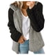 thumbnail image 2 of Pntutb Moda Mujer Cálido Faux Coat Chaqueta Invierno Empalme Cremallera Sólido Manga Larga Prendas De Vestir Exteriores Liquidación Pntutb Pntutb-7361, 2 of 9