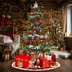 thumbnail image 4 of Falda para Árbol de Navidad | Adorno Duradero con Lentejuelas Brillantes | Decoración Navideña para El Hogar y La Oficina | Cubierta Plegable y Fácil de Instalar para La Base Del Árbol, Ideal Como Re, 4 of 5
